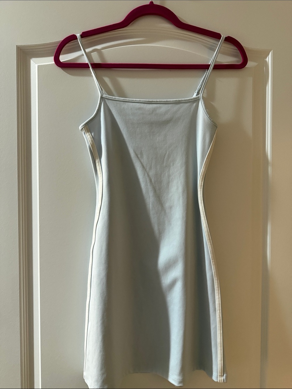 wild fable Light Blue Slip Dress with White Side Trim